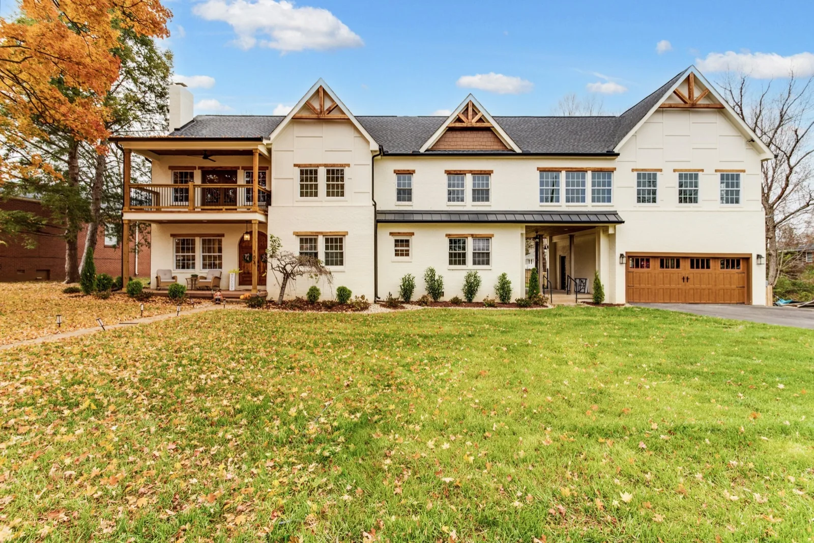 Maple Street farmhouse with second-story addition